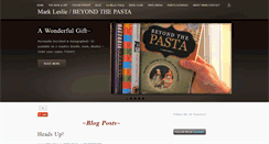 Desktop Screenshot of beyondthepasta.com
