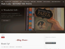 Tablet Screenshot of beyondthepasta.com